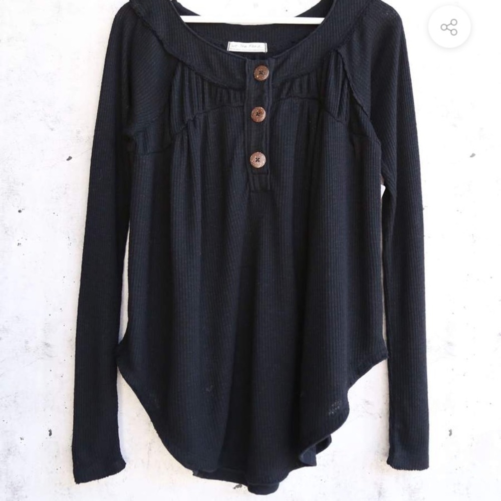 Free People Must Have Waffle Henley